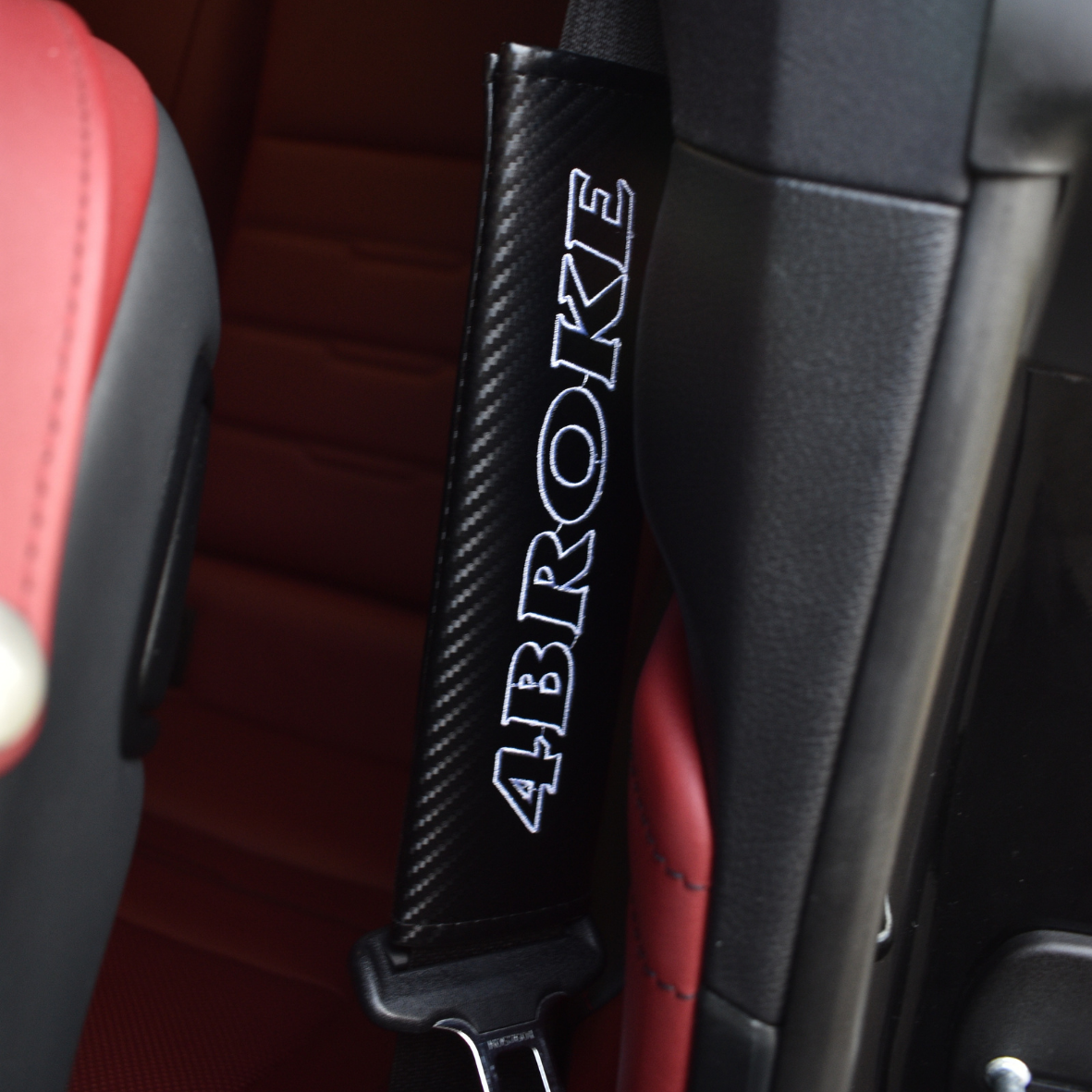 '4BROKE' Seatbelt Cover
